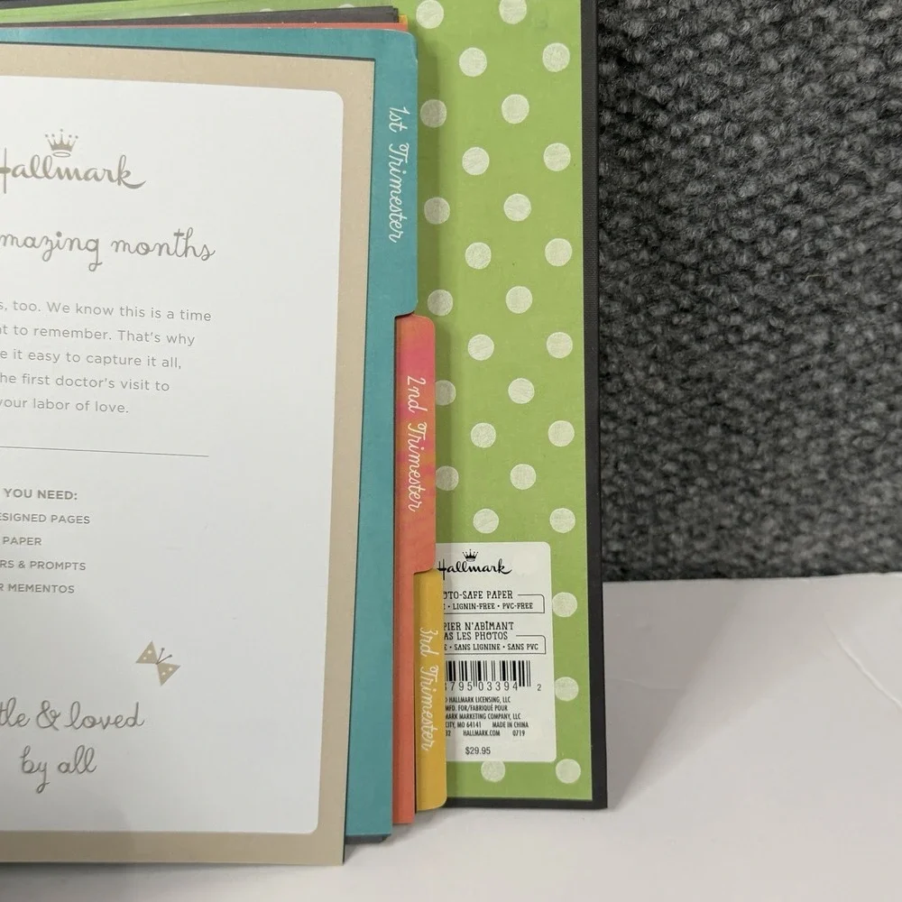 New Hallmark The Story Behind The Bump My Pregnacy Memory Keeper Journal‎